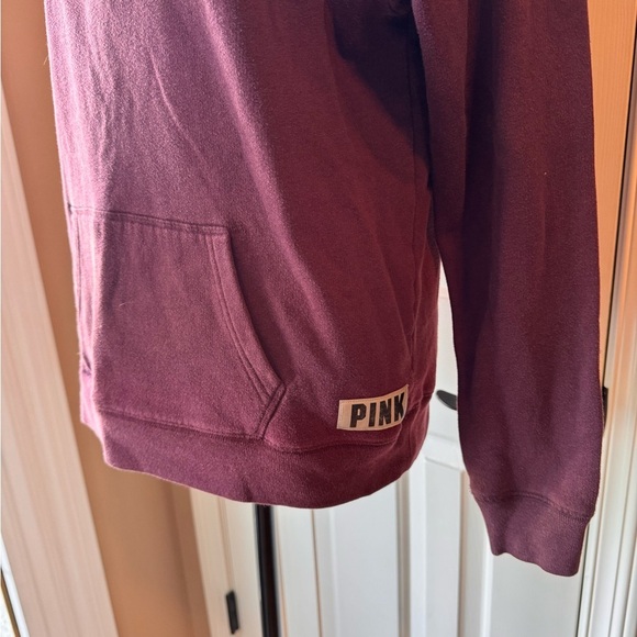 PINK Victoria's Secret Purple 1/4 zip Pullover with Black and White Details - Picture 7 of 9